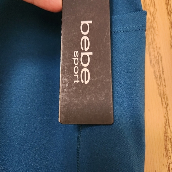 guc BEBE SPORT leggings w/pockets sz L - Picture 3 of 8